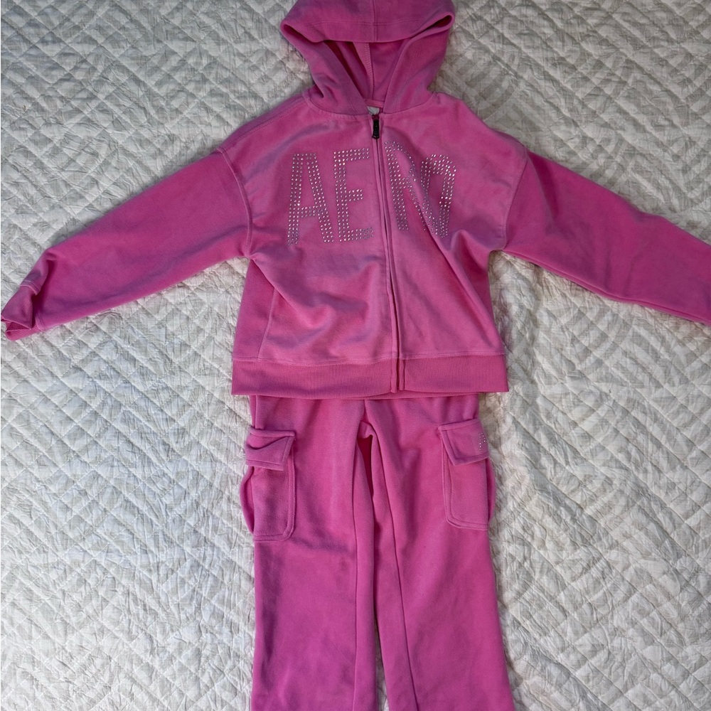 Aeropostale Kids Pink Fleece Hoodie